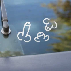 27 x Penis Aufkleber Set | Vinylaufkleber für Auto | Junggesellenschabschied | Scherzartikel | Farbwahl