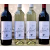 4 x Weinlabel | Weihnachtsgeschenk | Adventskalender | Adventskranz | Wein Flaschen Etikett | PERSONALISIERT