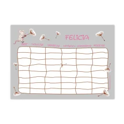 A4 Stundenplan | Maus grau - personalisierbar, optional wiederbeschreibbar