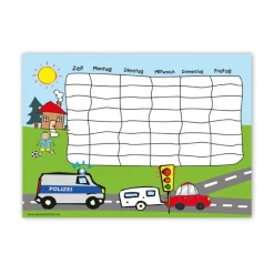 A4 Stundenplan | Polizei - optional wiederbeschreibbar