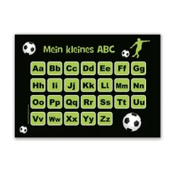 ABC Lernposter | Fußballspieler grün