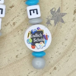 ABC Rechenkette Zählkette mit Name - Endlich Schule - Geschenk zur Einschulung -