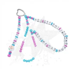 ABC Rechenkette  Zählkette mit Name Flamingo - Geschenk zur Einschulung -