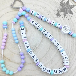 ABC Rechenkette Zählkette mit Name Reh Endlich Schulkind -Geschenk zur Einschulung-