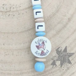 ABC und Rechenkette Zählkette mit Name Fuchs - Geschenk zur Einschulung -