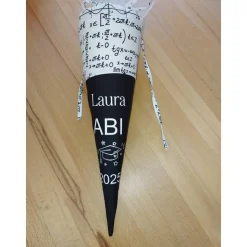 Abi Abschlusstüte Schultüte, Abitur Schultüte -  Abi 2026 Mathe schwarz weiß