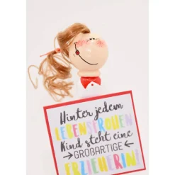 Abschiedsgeschenk Erzieherin – Handgemachte Figur aus Holz – Kindergarten Dankeschön Geschenk