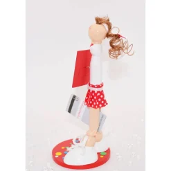 Abschiedsgeschenk Erzieherin – Handgemachte Figur aus Holz – Kindergarten Dankeschön Geschenk