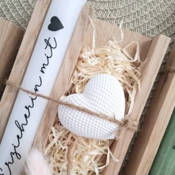 Abschiedsgeschenk Kindergarten KITA Erzieherin mit Herz Dekoherz Kerzenhalter Herz Geschenkset Dankeschön  Kerzenset Sta