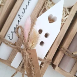 Abschiedsgeschenk Kindergarten KITA Erzieherin mit Herz Geschenkset Dankeschön Haus / Lichthaus Kerzenhalter Herz Kerzen