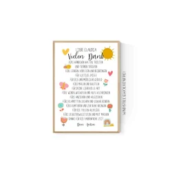 Abschiedsgeschenk Krippe Kita Team Erzieherin Geschenk Danke personalisiert mit Namen