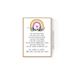 Abschiedsgeschenk Team Abschied vom Team Kollegen Abteilung Arbeit Kollegium Poster Druck  Regenbogen