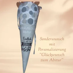 Abschlusstüte - Endlich den Abschluss in der Tasche personalisierbar mit Spruch