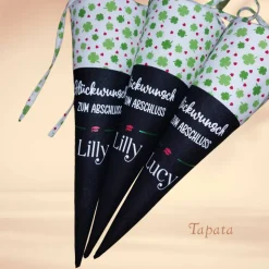 Abschlusstüte - Glückwunsch zum Schulabschluss personalisierbar mit Namen