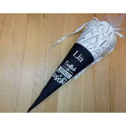 Abschlusstüte - Glückwunsch zum Schulabschluss personalisierbar Spruch