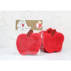 Abschminkpad Apfel rot