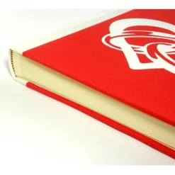 ABVERKAUF /// Hochzeitsalbum Herz mit verschlungenen Ringen – Fotoalbum rot weiß, Handarbeit