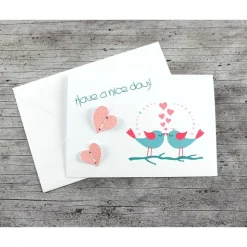 ABVERKAUF /// Klappkarte **Vogelhochzeit** von ZWEIFARBIG Glückwunschkarte Valentinstag Hochzeitstag