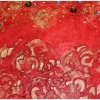 Acrylbild BAROCKHERZ Gemälde Malerei rundes Gemälde Geschenk rotes Bild abstrakte Kunst Acrylmalerei Herz