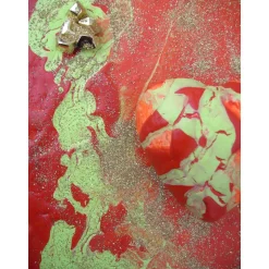 Acrylbild FRÜHLINGSHERZ Acrylmalerei Geschenk zu Valentinstag Muttertag abstraktes Herzbild Collage