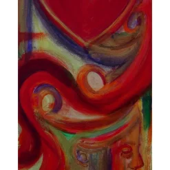 Acrylbild SEHNSUCHT Malerei Gemälde Acrylgemälde auf einem Keilrahmen Handgemalt Unikat abstrakte Malerei Herzbild