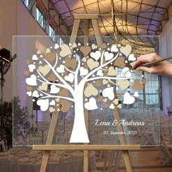 Acrylglas Hochzeitsgästebuch Hochzeitsschild Hochzeitsgeschenk Gästebuch