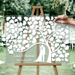Acrylglas Hochzeitsschild Hochzeitsgästebuch Hochzeitsgeschenk Gästebuch