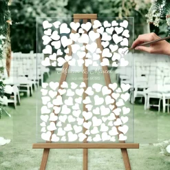 Acrylglas Hochzeitsschild Hochzeitsgästebuch Hochzeitsgeschenk Gästebuch