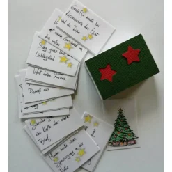 Adventkalender Stern rot ☆Streichholzschachtelkalender☆