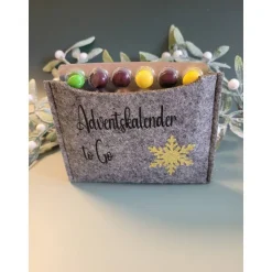Adventkalender to Go, mit Blister, Mini-Kalender ,Geschenk ,Mitbringsel, Sofortkauf, Weihnachten,Personalisierbar