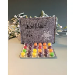 Adventkalender to Go, mit Blister, Mini-Kalender ,Geschenk ,Mitbringsel, Sofortkauf,Weihnachten,Personalisierbar