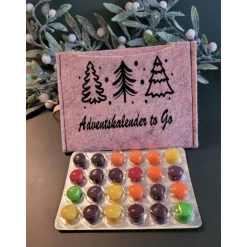 Adventkalender to Go, mit Blister, Mini-Kalender ,Geschenk ,Mitbringsel, Sofortkauf ,Weihnachten, Personalisierbar