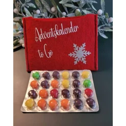 Adventkalender to Go, mit Blister, Mini-Adventkalender, Geschenk ,Mitbringsel, Sofortkauf,Weihnachten,Personalisierbar