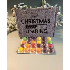 Adventkalender to Go, mit Blister, Mini-Kalender ,Geschenk ,Mitbringsel, Sofortkauf,Weihnachten,Personalisierbar