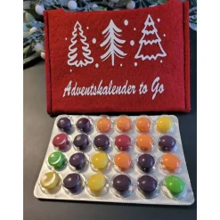 Adventkalender to Go, mit Blister, Mini-Kalender ,Geschenk ,Mitbringsel, Sofortkauf,Weihnachten,Personalisierbar