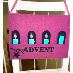 Advents Plakat der Adventskranz fürs Büro