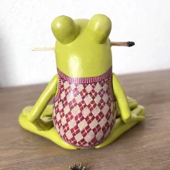 Adventsfrosch Adventkranz, Advent, Weihnachten, Frosch Adventkranz, Frosch Figur, witziger Adventkranz, Adventsdeko, 4 K