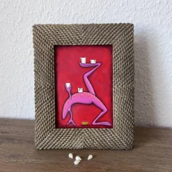 Adventsfrosch, immerwährend, Adventskalender, Adventkranz, Adventszeit, Weihnachtsdeko, Froschbild, witziges Bild, Froschkönig, Weihnachten