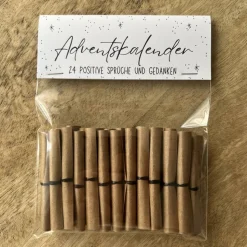 Adventskalender 2024 mit 24 positiven Sprüchen und Gedanken | 24 Lose