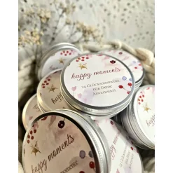 Adventskalender - Spruch für jeden Tag -in der Dose | Achtsamkeitskalender | Adventskalender zum Verschenken mit 24 Kart