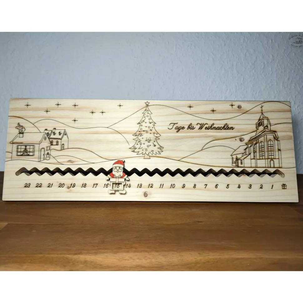 Adventskalender … Tage bis Weihnachten „Dorf“ I Adventskalender-Countdown / Weihnachtscountd