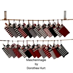 Adventskalender, Adventskalender gestrickt zum Befüllen