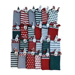 Adventskalender, Adventskalender gestrickt zum Befüllen