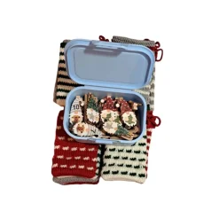 Adventskalender, Adventskalender gestrickt zum Befüllen