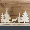 Adventskalender aus Holz mit Waldszene – Skandinavisches Design zum Selbstgestalten