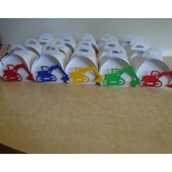 Adventskalender Bagger Weihnachtskalender Trecker  Kinder Junge Zierschachteln Schachteln zum Befüllen Baufahrzeug