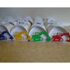 Adventskalender Bagger Weihnachtskalender Trecker  Kinder Junge Zierschachteln Schachteln zum Befüllen Baufahrzeug