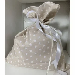 Adventskalender beige grau weiß Kalender Advent selber befüllen Säckchen Baumwolle Taschen Tüten Türchen Weihnachten