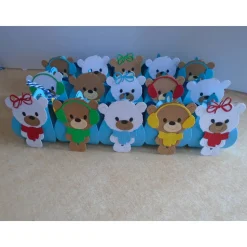 Adventskalender Bärchen Bär Teddy  Weihnachtskalender Kinder Ewachsene Zierschachteln Schachteln zum Befüllen