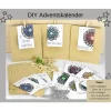 Adventskalender DIY mit Kraftpapiertüten, Zahlen und Holzklammern mir spirituellen Motiven